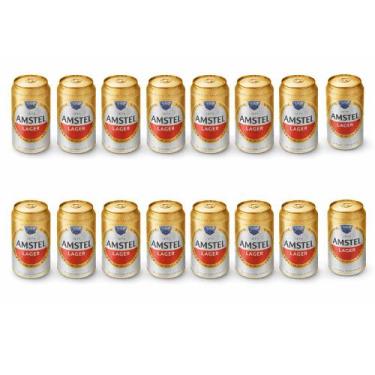 Imagem de Cerveja Lager Puro Malte Amstel 16 Latas 269ml