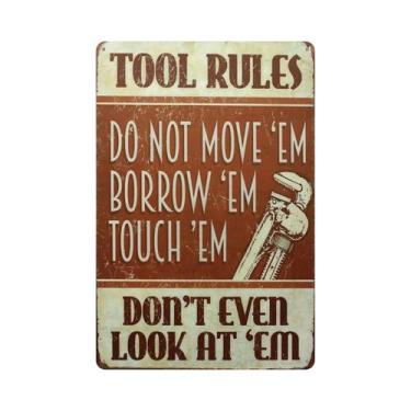 Imagem de Placa De Metal Retrô Vintage Da Marca Stihl Para Decoração De Parede E