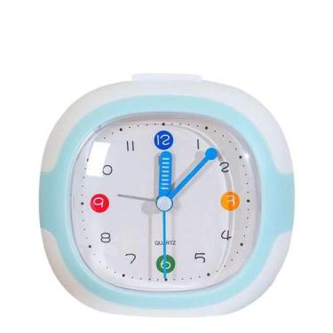 Imagem de Despertador Cute Kids, movimento silencioso analógico com luz noturna 