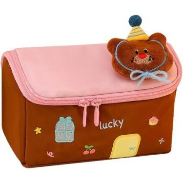 Imagem de Estojo de lápis, lindo saco de armazenamento de grande capacidade em f