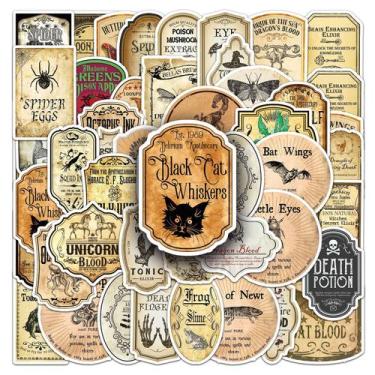 Imagem de Adesivos, etiqueta de boticário vintage, 50 unidades para artesanato D