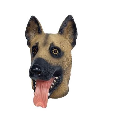 Imagem de Máscara de cosplay, cão pastor alemão, resina animal realista - yiweis