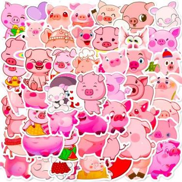 Imagem de Conjunto de adesivos Capybara, 50 peças, decalques de vinil à prova d'