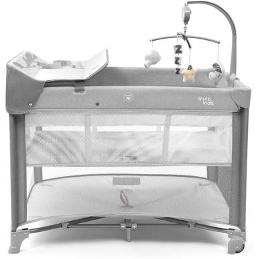 Imagem de Berço Desmontável 0-15kg Multikids Baby Daydream Cinza Bb404