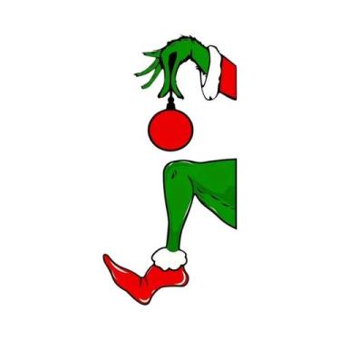 Imagem de Decorações De Natal Com Tema De Papai Noel Verde Peludo, Adesivos Impe