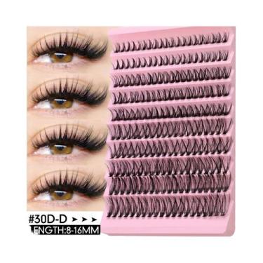Imagem de Cílios Em Tufos De Aparência Natural 8-16mm Bandeja Mista DIY Extensão