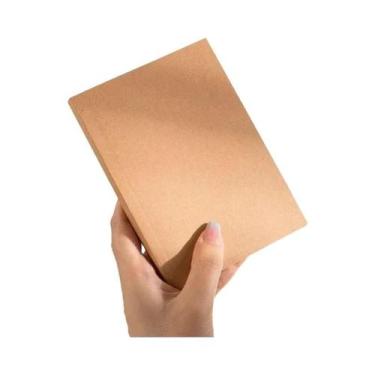 Imagem de Caderno Kraft A6 Reforçado Com 128 Folhas, Páginas Em Branco E Quadric