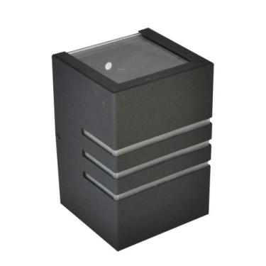 Imagem de Arandela RioPrelustres 6204 Alumínio Preto Text 7,5X8X12