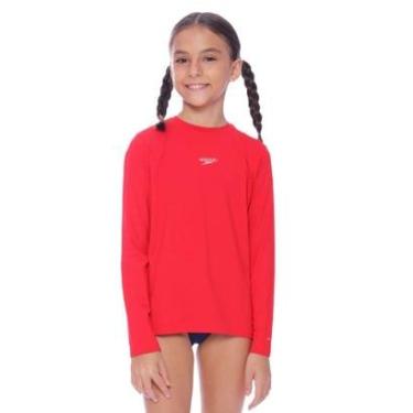 Imagem de Camiseta Infantil UV Protection Manga Longa - CHIC RED-Feminino