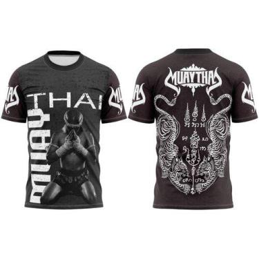 Imagem de Camiseta Muaythai Treino Motivação Camisa Dias De Luta Dias De Gloria 