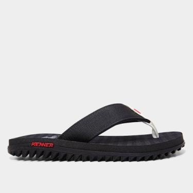 Imagem de Sandália Kenner Vasco Da Gama Kivah Masculina, Preto, 39