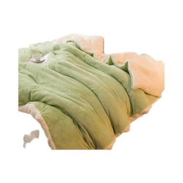 Imagem de Cobertor De Lã Dupla Face Tamanho Queen, Quente Para O Inverno, Colcha