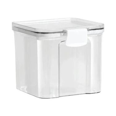 Imagem de Pote De Armazenamento Plástico Hermético, Container Selado Para Grãos 