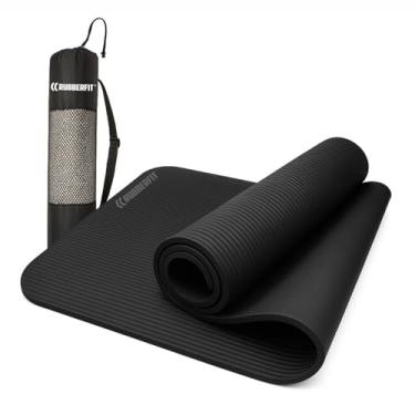 Imagem de Colchonete Tapete Yoga Pilates Ginástica Grosso 10mm Premium (Preto)