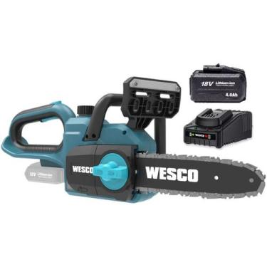 Imagem de Motosserra 18v 25cm C/ Bateria 4ah Carregado Wesco WS8304.9