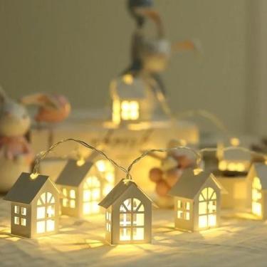 Imagem de Cordão De Luzes De Natal Com 10 LEDs Para Decoração De Árvore De Natal