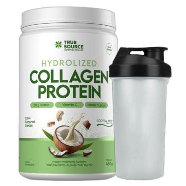 Imagem de Collagen Protein Coconut Cream 450g Coqueteleira True Source-Unissex