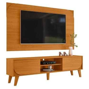 Imagem de Rack Bancada E Painel Para TV Duna Cinamomo - Madetec