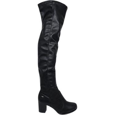 Imagem de Bota Feminina Over The Knee Casual Dia a Dia Passeio Festa Rodeio Salto Médio Conforto...