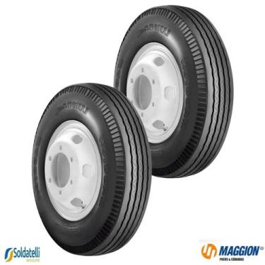 Imagem de Kit 2 Pneus 7.00-16 Lungavia Liso 10 Lonas - Maggion