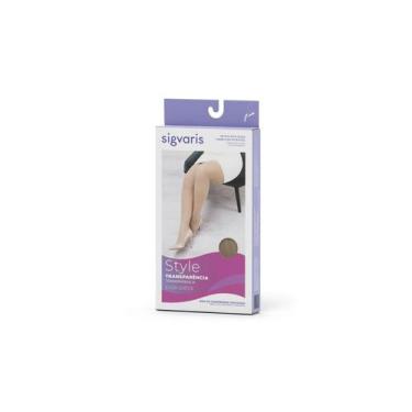 Imagem de Meia coxa 7/8 782 20-30 mmhg ponteira aberta ever sheer - sigvaris, G