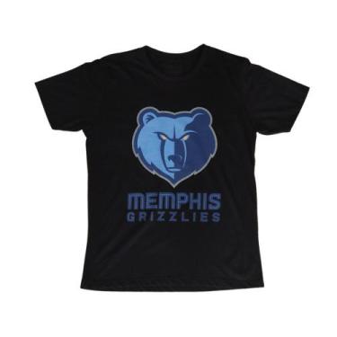 Imagem de Camiseta Preta JRKT John Rocket Algodão Basquete Memphis Grizzlies, M,