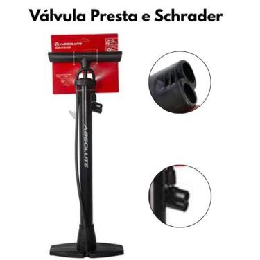 Imagem de Bomba De Ar Bike Oficina Absolute LC3860 Vál Schrader Presta