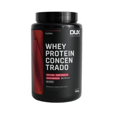 Imagem de Dux Whey Protein Concentrado Cookies 900g Proteina Premium Pós Treino 