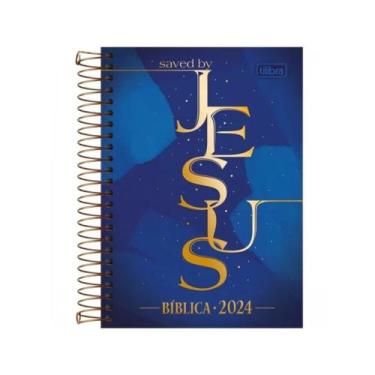 Imagem de Agenda bibilica 2024  - tilibra, SAVED BY JESUS