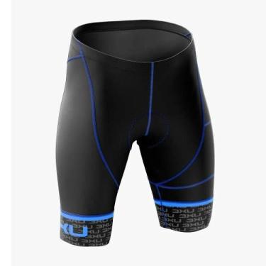 Imagem de Bermuda Masculina para Ciclismo Refactor 3XU Multiplied Bike, Azul, GG