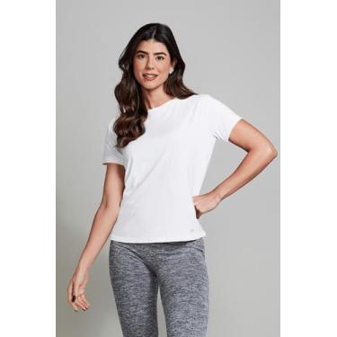 Imagem de Camiseta Feminina Uv Trifil Poliamida Cor:BrancaTamanho:M, Branco, M