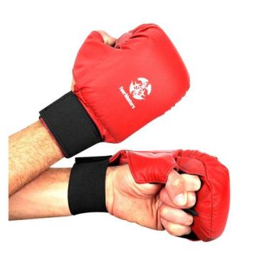 Imagem de Par Luva Para Karate - Adulto Cor:VermelhoTamanho:G/GG - Four Masters,