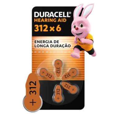 Imagem de Duracell Pilha Auditiva Nº 312 Com 6 Unidades – Alta Performance para Aparelhos Auditivos