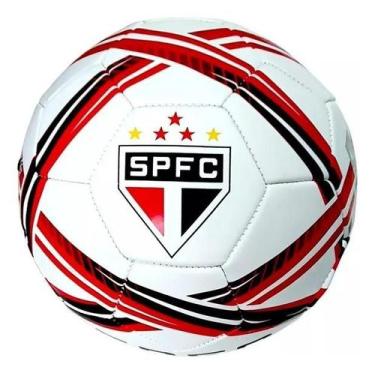 Imagem de Bola Futebol De Campo São Paulo Estadios 5 Cor Branco - Sportcom