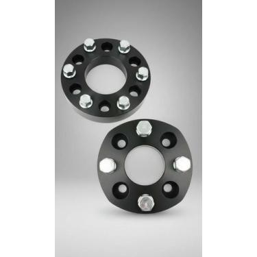 Imagem de 02 Espaçadores De Roda 28mm Furação 4x98mm Aço Cromado - Congratulatio