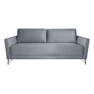 Imagem de sofá 3 lugares nikos cinza 220 cm