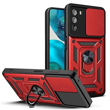 Imagem de For Motorola Moto G52 Sliding Camera Cover Design TPU+PC Phone Case