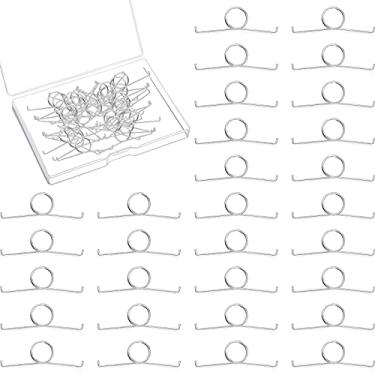 Imagem de Hotop 30 peças de substituição de molas de botão de gatilho L2 R2 com caixa de armazenamento, mola de botão de gatilho de metal prateado compatível com controle Playstation PS5 peças acessórios de re