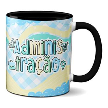Imagem de Caneca Administração Profissão Administrador Criativa (Preta)