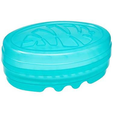 Imagem de Marilu Saboneteira Oval Verde com Grelha - Ideal para Viagens e Banheiros - Design Prático e Durável