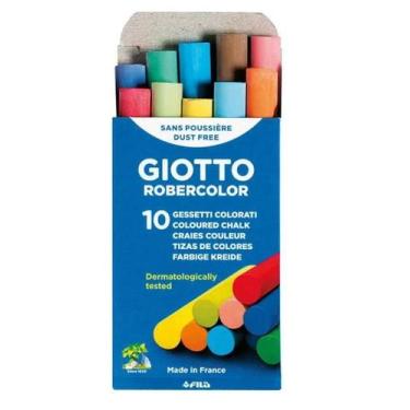 Imagem de Giz Escolar Colorido Com 10 - Giotto