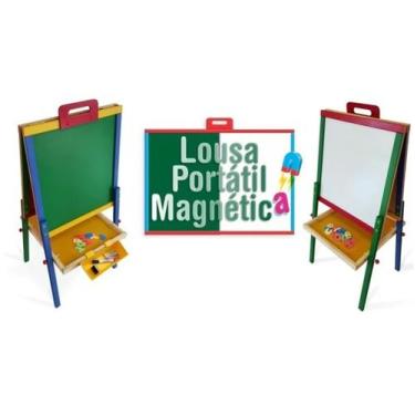 Imagem de Lousa Infantil Magnética Quadro Portátil Educativo Carimbrás