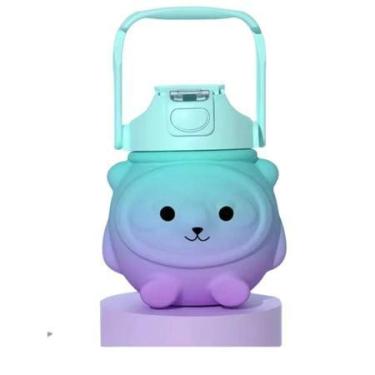 Imagem de Garrafa Squeeze Água Escola Infantil Criança com Alça - Toys