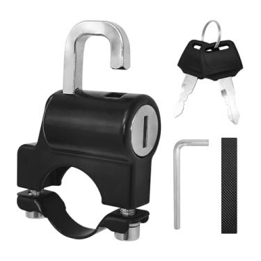 Imagem de MOBYMUTO Trava de capacete de motocicleta, acessórios de motocicleta, travas antifurto, trava universal para capacete antifurto, adequado para motocicleta, bicicleta e scooter