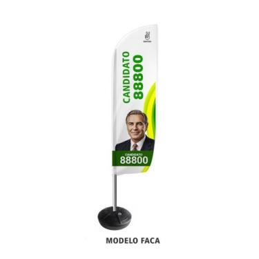 Imagem de Wind Banner Persnalizado Comercio Eleição Lanchonete 1,80mt - Qi Comun