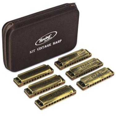 Imagem de Gaita de boca Kit Vintage Harp - Hering - Hering Shg