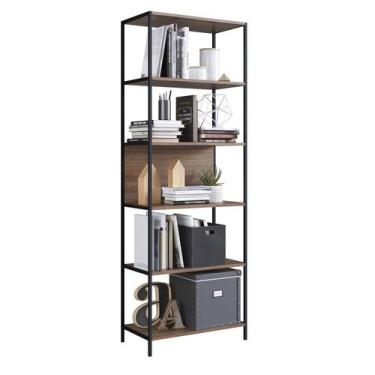 Imagem de Estante Com 6 Prateleiras Com Estrutura De Aço Artetube 180 x 63 cm Ar