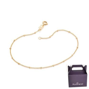 Imagem de Tornozeleira Rommanel Peças Pepitas 551385, Dourado