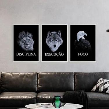 Imagem de Kit 3 Quadros Empreendedorismo Palavras 24x18cm - Quadros On-line, Mad