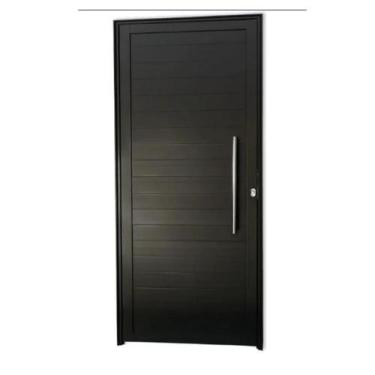 Imagem de Porta lambril com puxador l-25 aluminio preto - ESQUADRIAS NOVO LAR, D